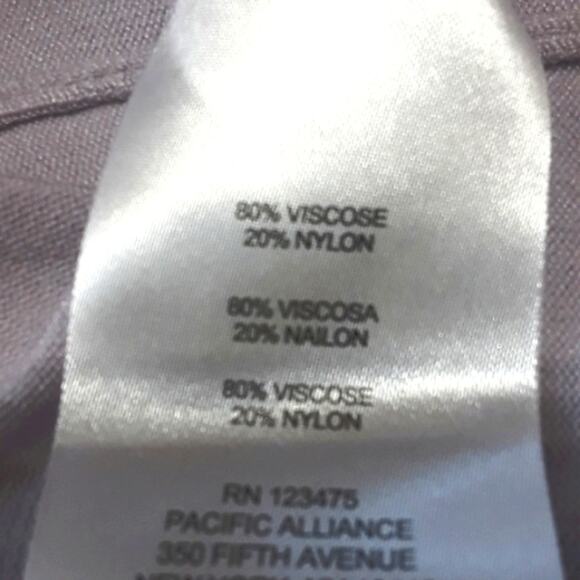 Womens Sz L Purple Lavender Fairy Soft Viscose Blend Long Sleeve Top Ellen Tracy - Picture 12 of 12